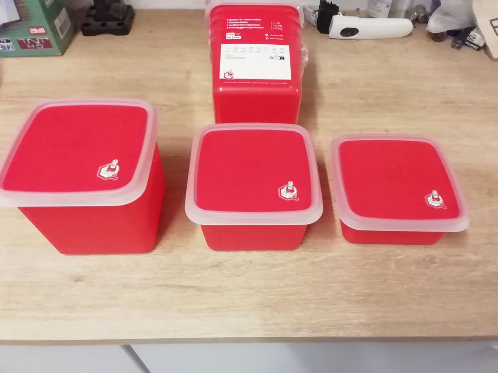 Boites alimentaires neuves qualit&eacute; Henri Boucher. Cuisine