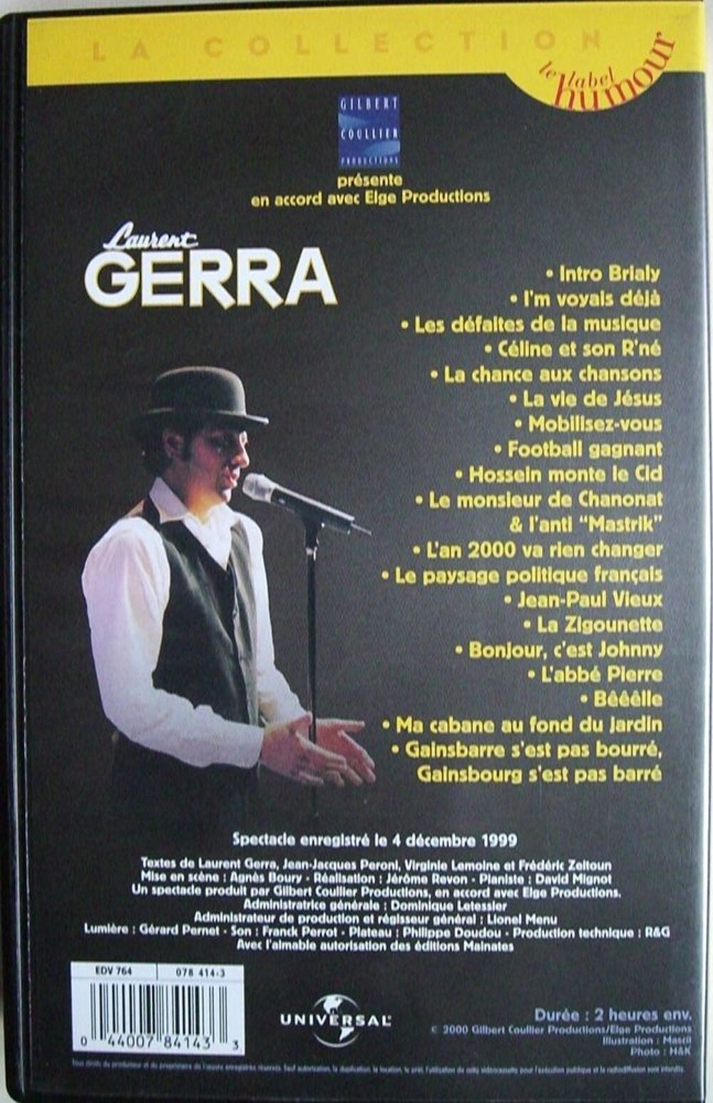 Cassette VHS Laurent Gerra Audio et hifi