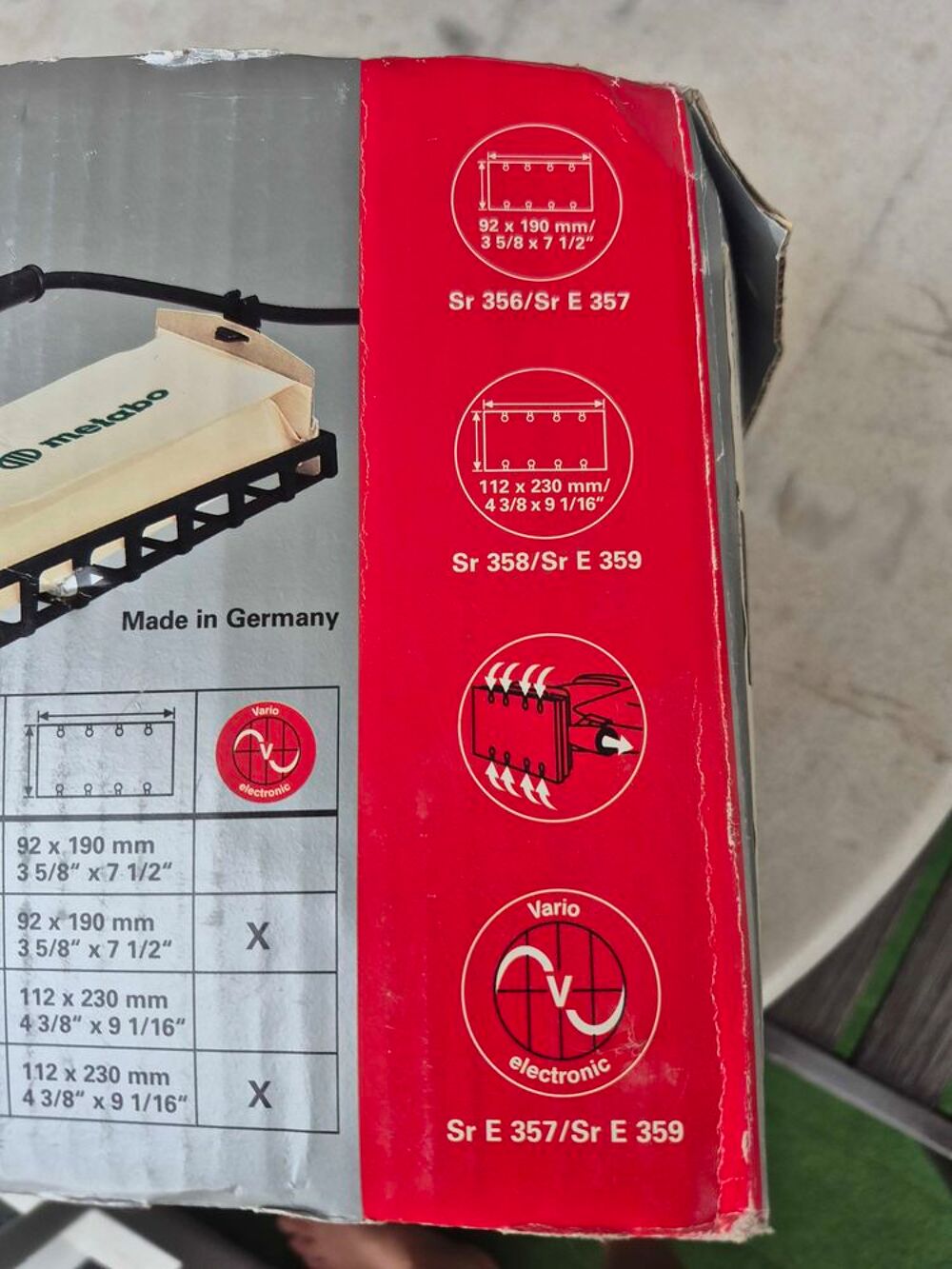 ponceuse vibrante METABO allemand Bricolage