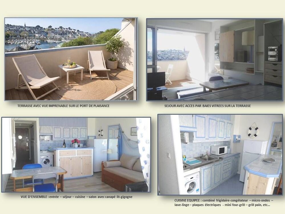 Vente Appartement studio vue sur port plaisance à Douarnenez Douarnenez