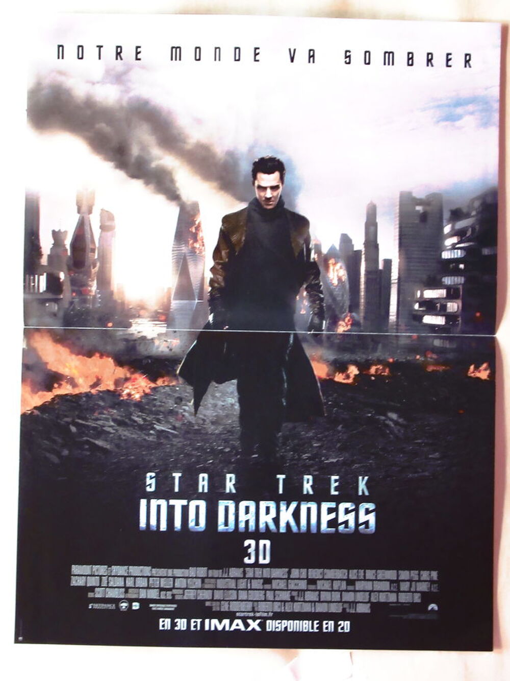 Affiche de cin&eacute;ma originale Star Trek into darkness 40x60 cm 
