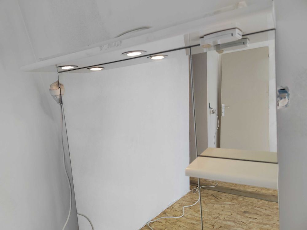 Miroir salle de bain Tol&egrave;de 80 blanc Meubles