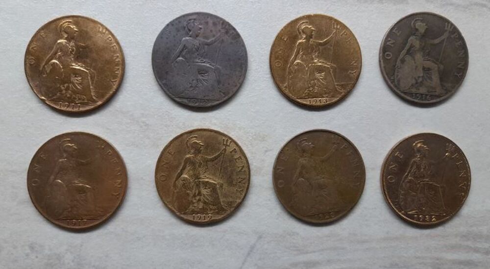MONNAIES en ARGENT ANGLETERRE 1945 et autres 