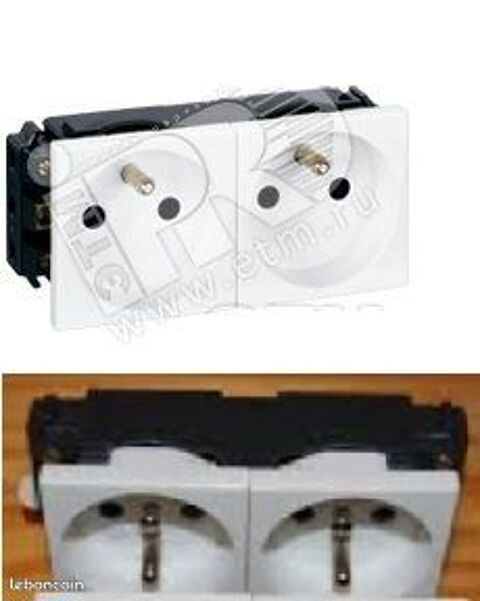 Double prise Legrand Mosaic Beauchamp (95)