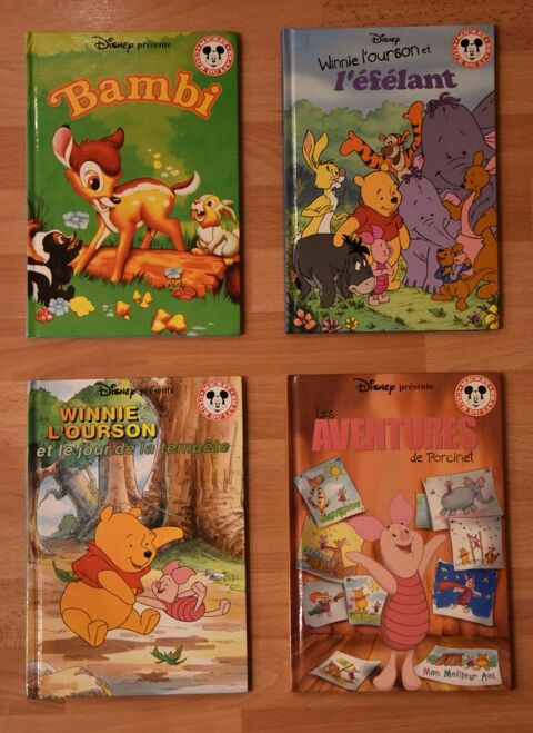 DISNEY.  Lot 3 livres Winnie l'ourson et 1 livre Bambi. 7 Gujan-Mestras (33)