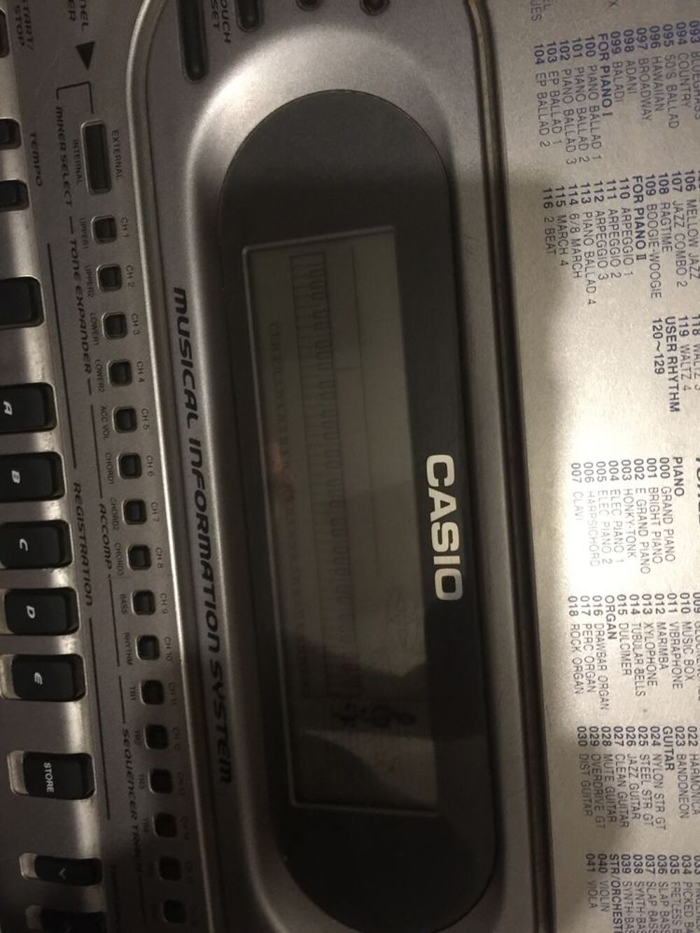 Synth&eacute;tiseur de marque casio WK-1800 Instruments de musique