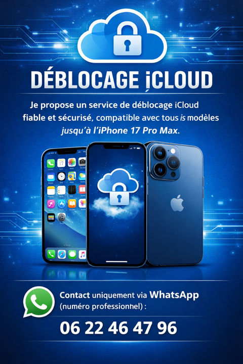 Service de D&eacute;blocage iCloud pour iPhones 0 13001 Marseille
