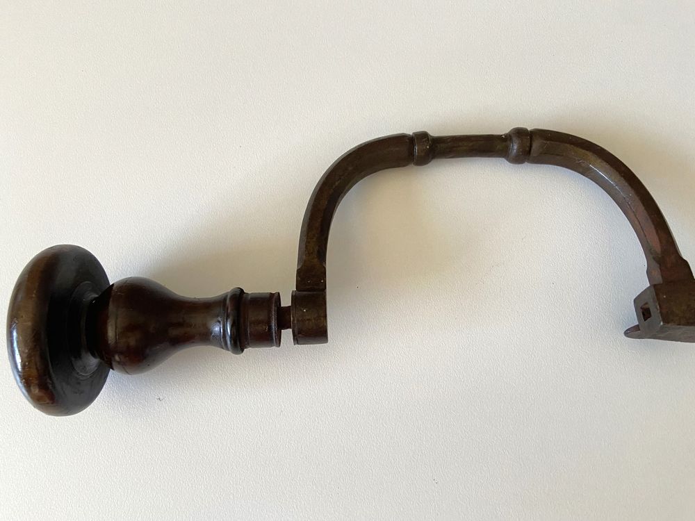 Outil Ancien Artisanal Chignole Vilebrequin Manivelle 1950 