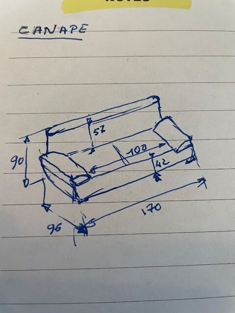 canap� 2 places marque cuir center 200 Le Plessis-Robinson (92)