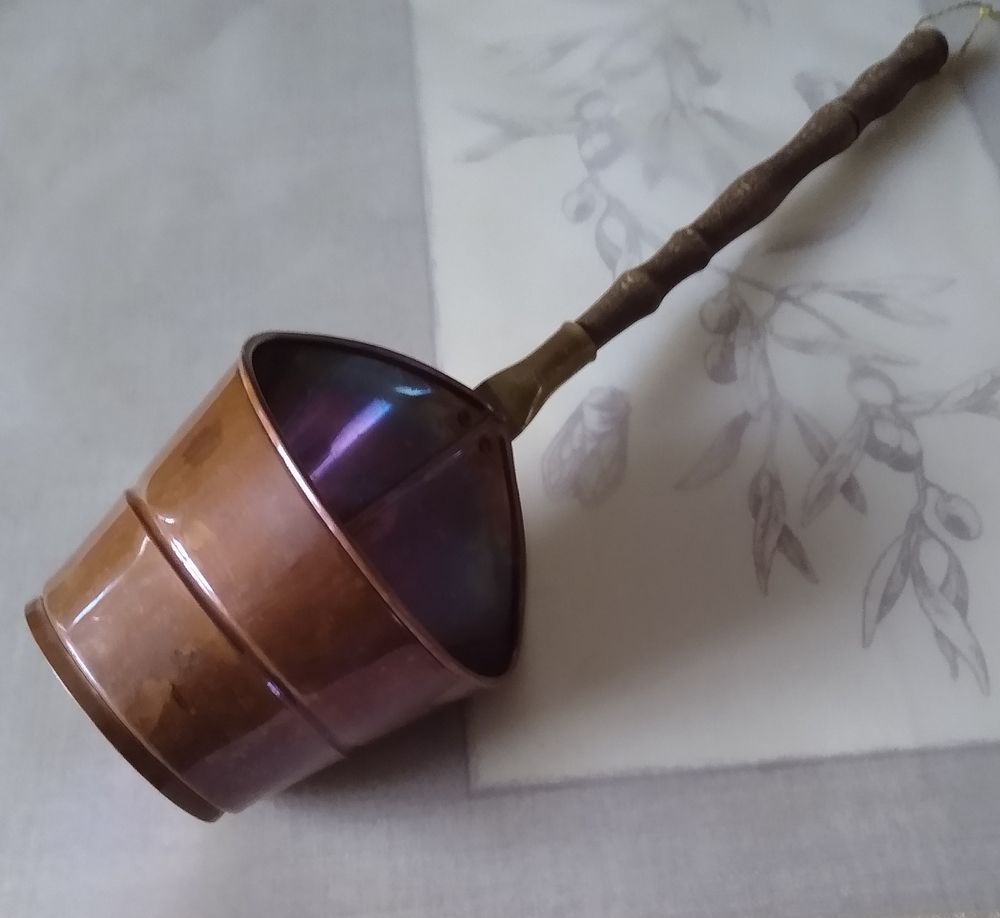  Cassolette :Vintage rare en cuivre et laiton Décoration