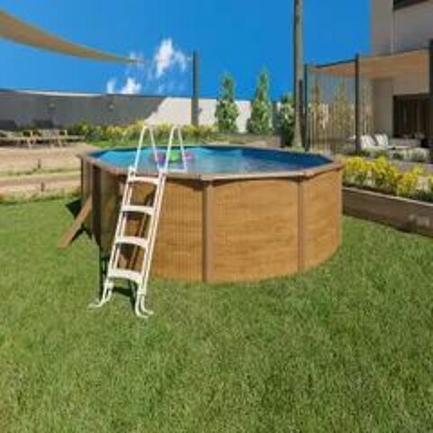PISCINE TRIGANO CANYON 4,90x3,65x1,20 hors sol métal Villematier (31)