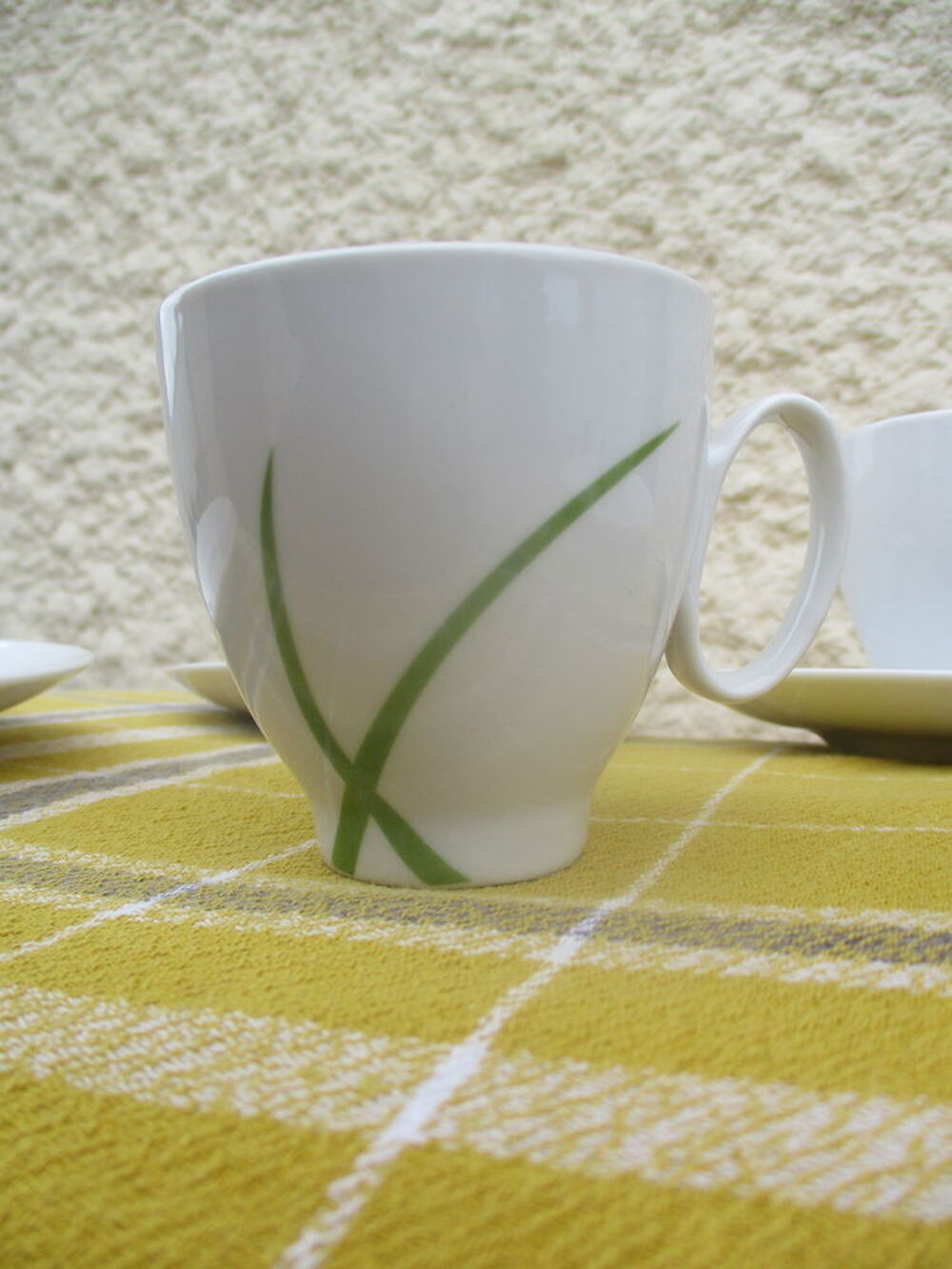 Lot de 4 Tasses &agrave; caf&eacute; avec Soucoupes en Porcelaine - Neuf Cuisine