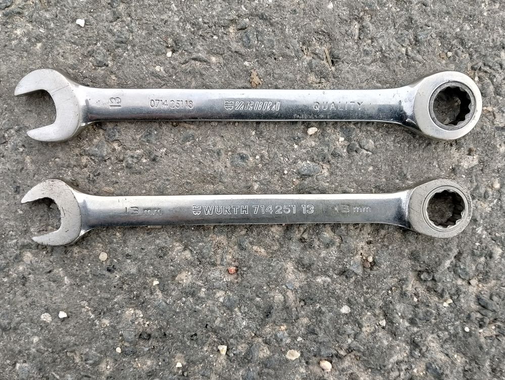 WURTH Cl&eacute; mixte &agrave; cliquet 72 dents 13 mm Bricolage