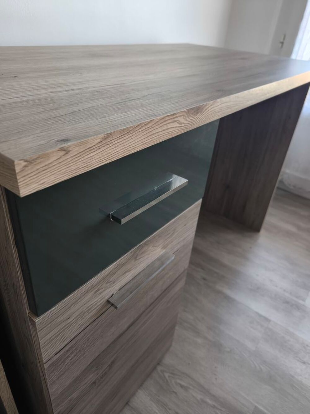 Bureau + Meuble de Rangement Placage m&eacute;lamin&eacute; imitation bois Meubles