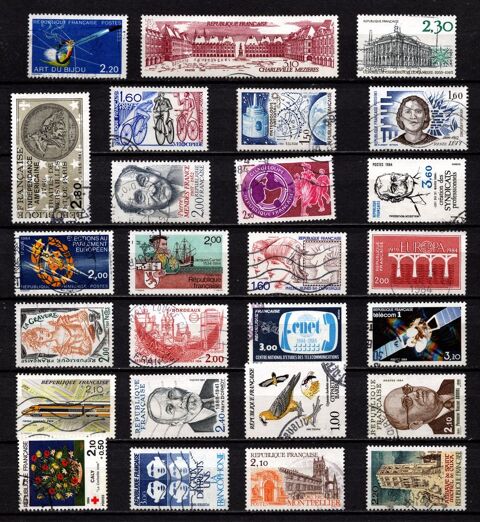 Timbres France oblit�r�s de 1983/86, TB 2 Cholet (49)