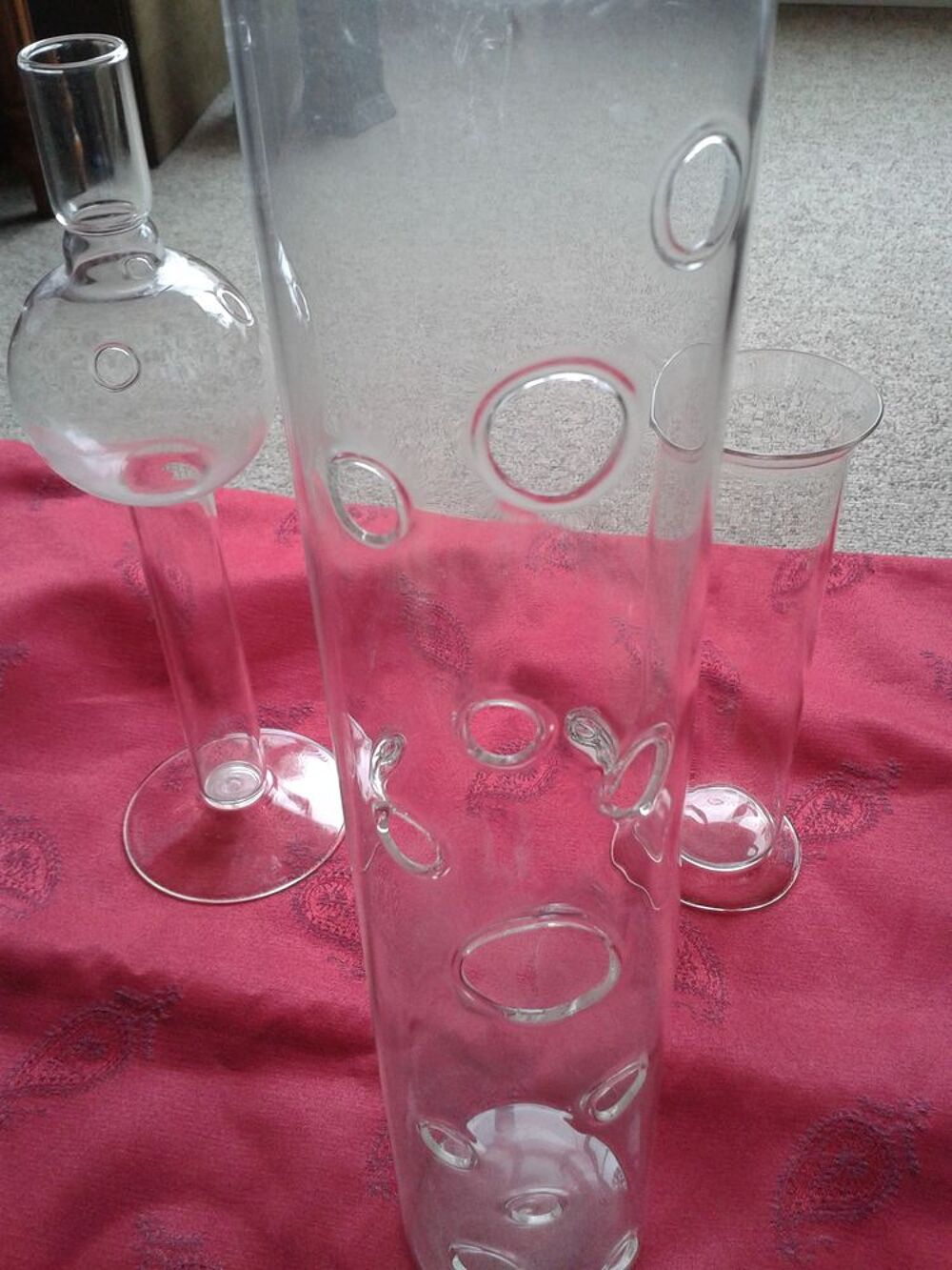 lot de tubes en verre style laboratoire Décoration