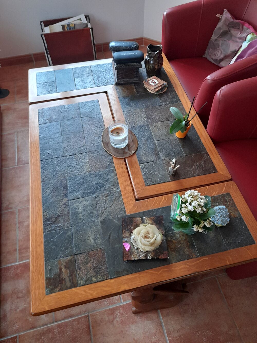 Table basse / bar en bois massif Meubles