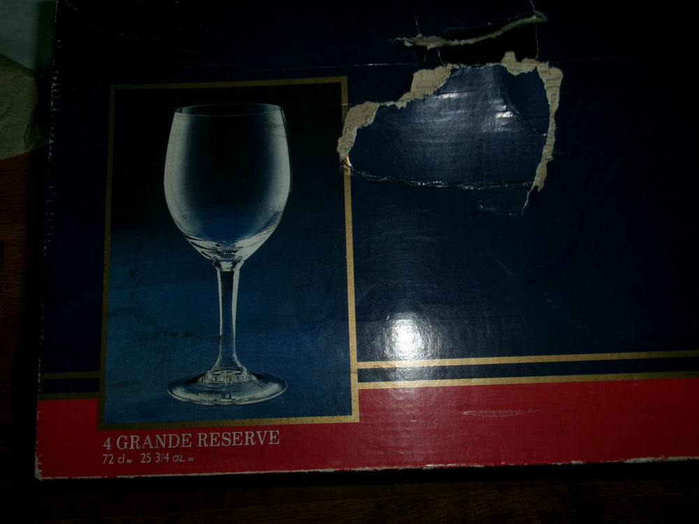 3 verres cristal d arc grande reserve Cuisine