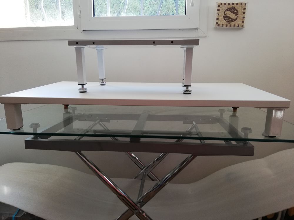 SUR&Eacute;LEVER - PIEDS (4 u) ACIER - BLANC - QUALIT&Eacute; - SOLIDIT&Eacute; Bricolage