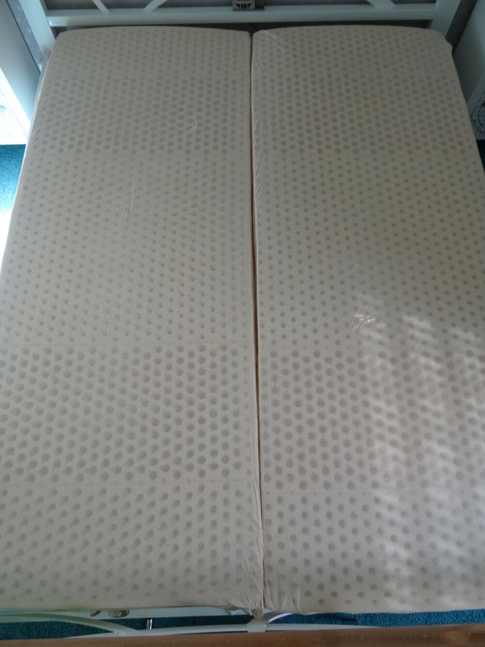 Lot de 2 matelas 100% latex 80x200 cm Meubles