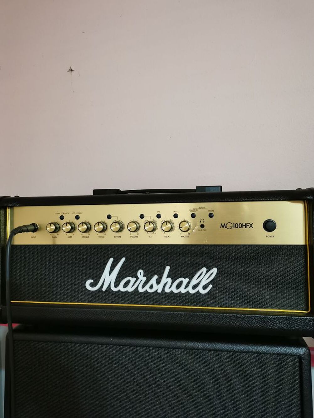 t&ecirc;te d ampli Marshall 100 watts et baffle assorti 100W Audio et hifi