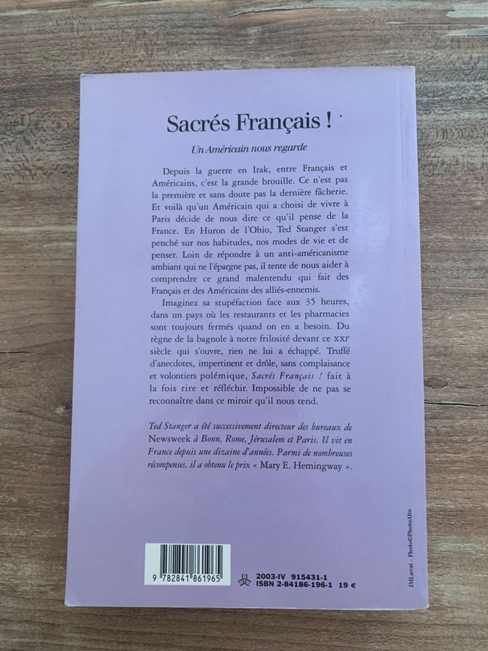 Livre " Sacr&eacute;s fran&ccedil;ais un am&eacute;ricain nous rega Livres et BD