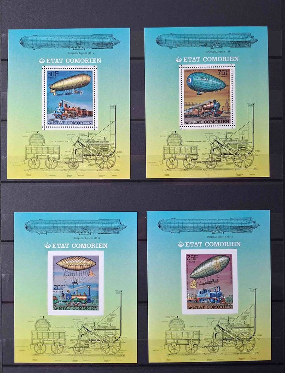 S&eacute;rie de timbres de collection des Comores 