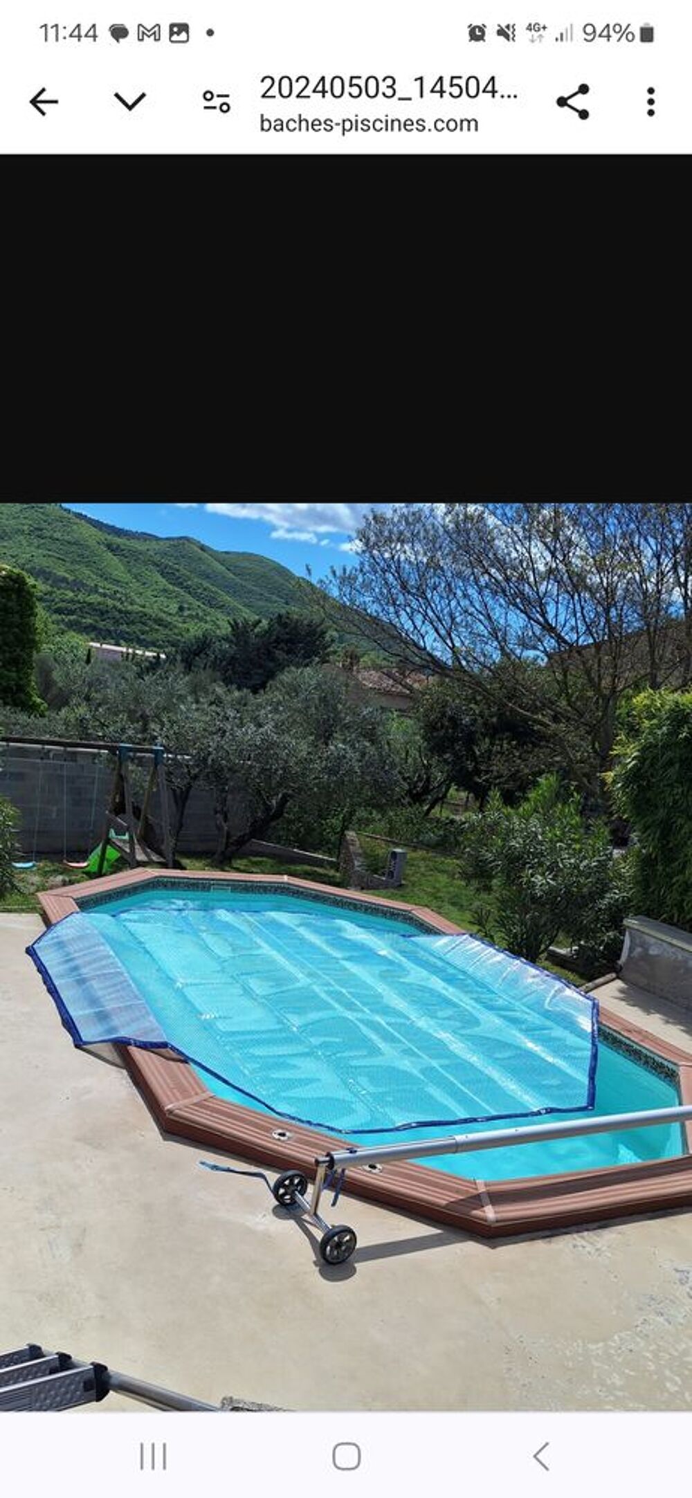 bache piscine octogonale neuve Jardin