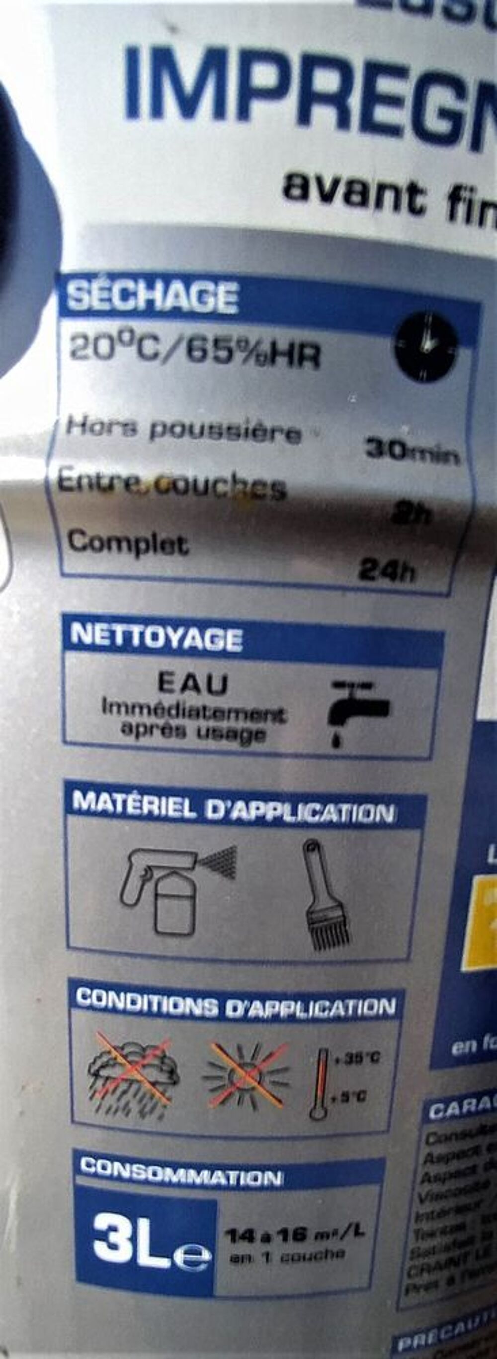 Lasure professionnelle d'impr&eacute;gnation avant finition Bricolage