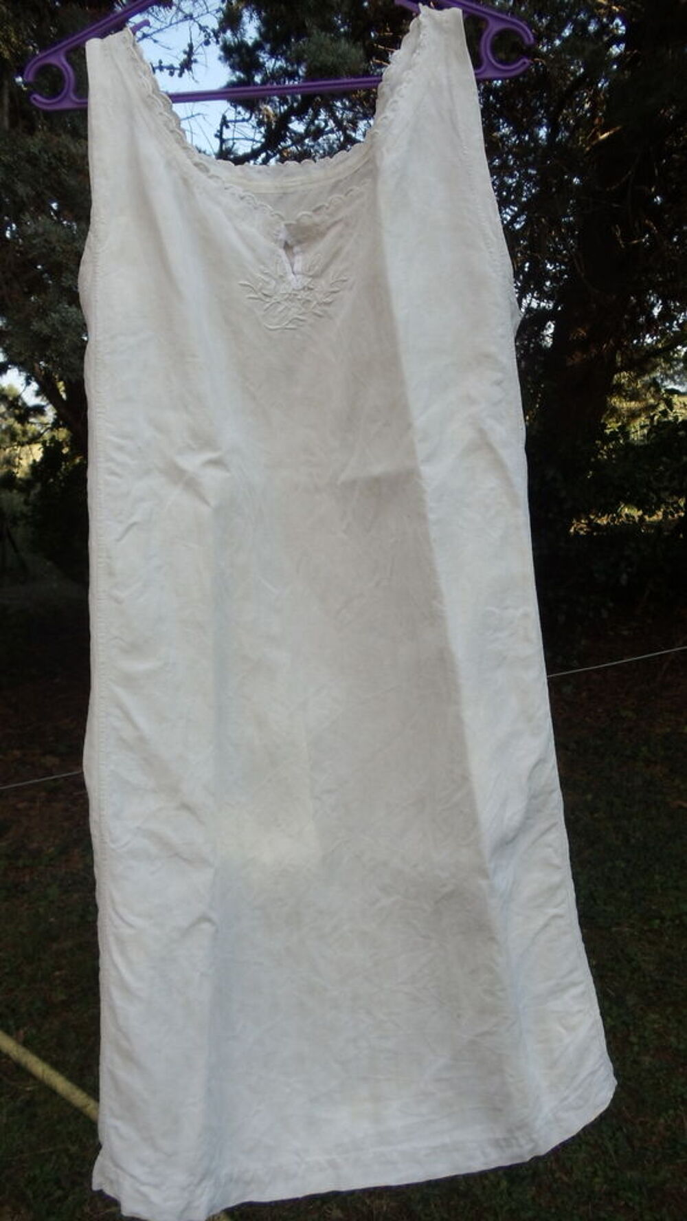 Chemise de nuit ancienne V�tements