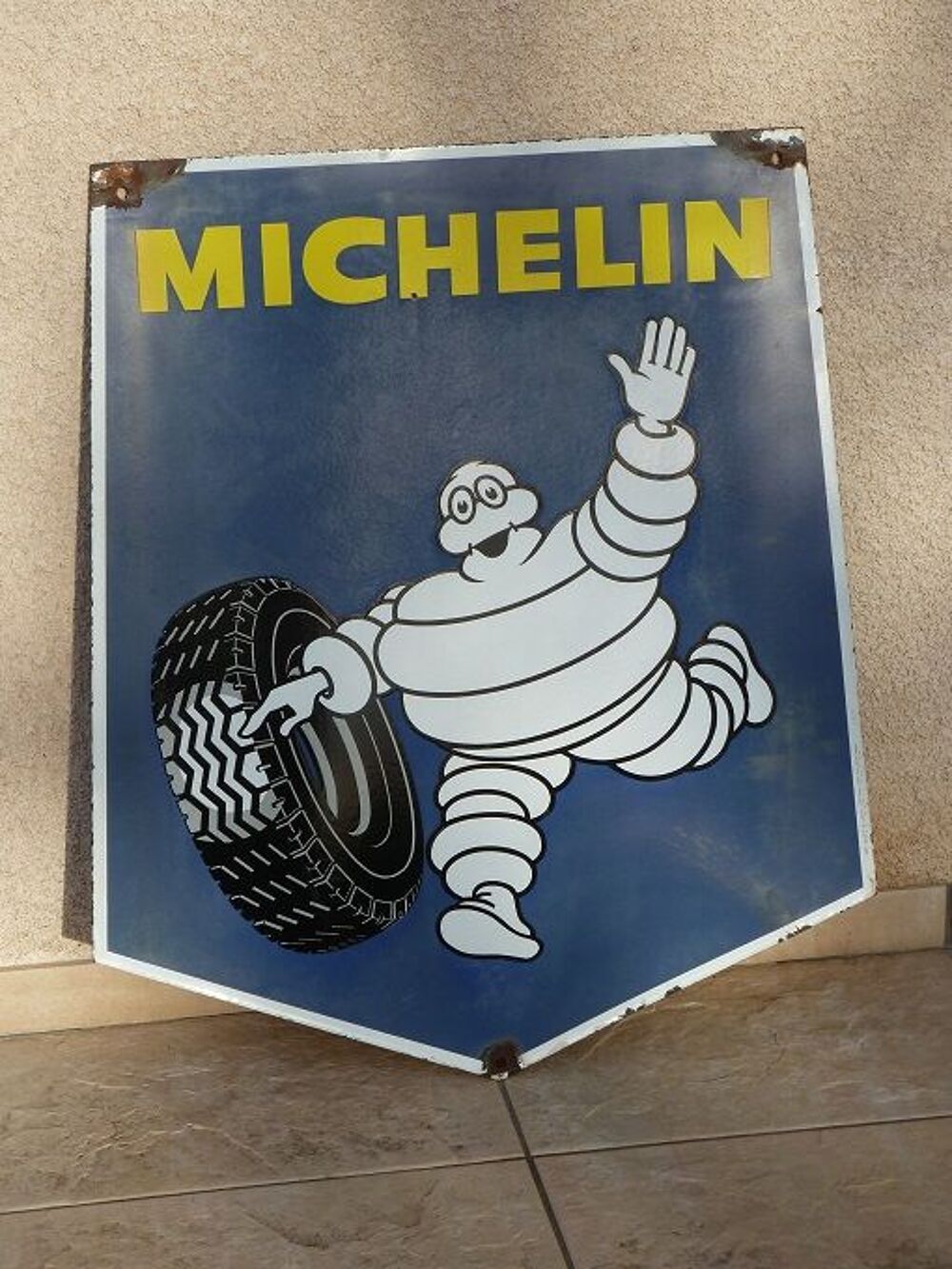 Plaque &eacute;maill&eacute;e MICHELIN &eacute;cusson 