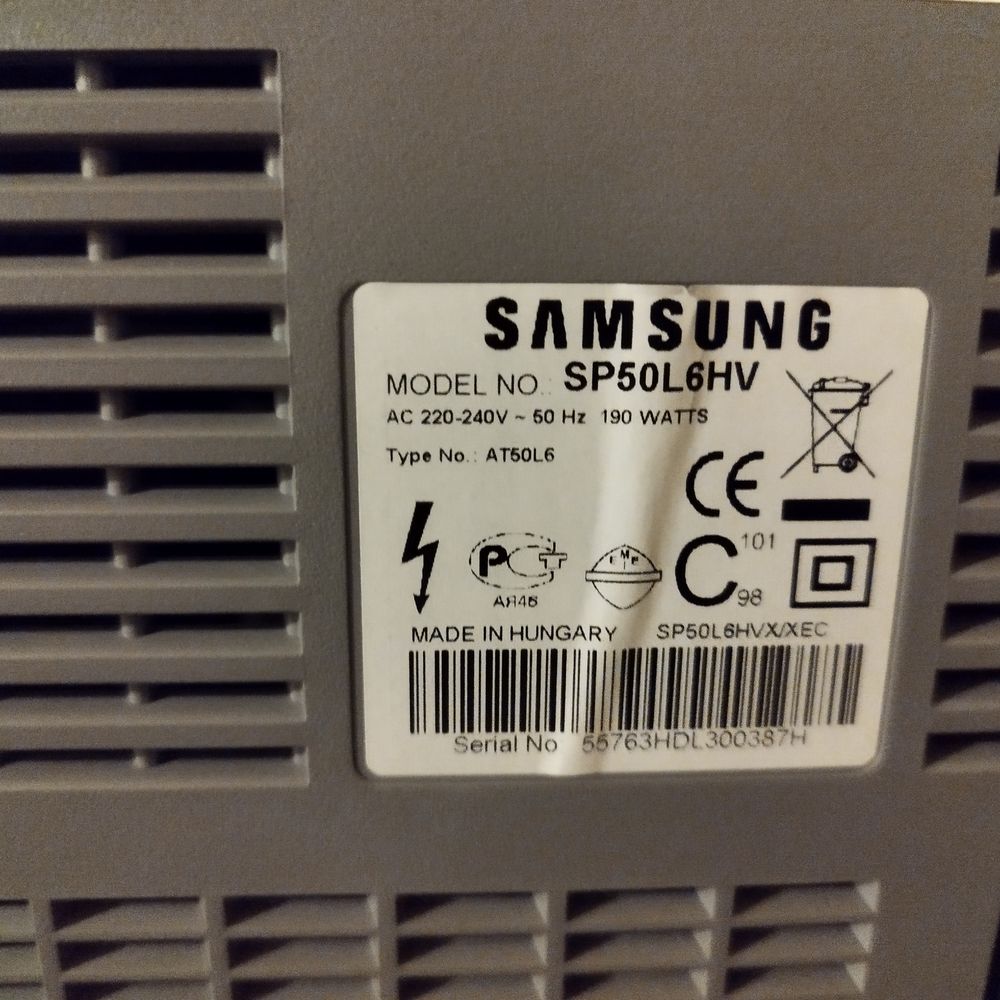 R&eacute;troprojecteur SAMSUNG Id&eacute;al pi&egrave;ces Photos/Video/TV