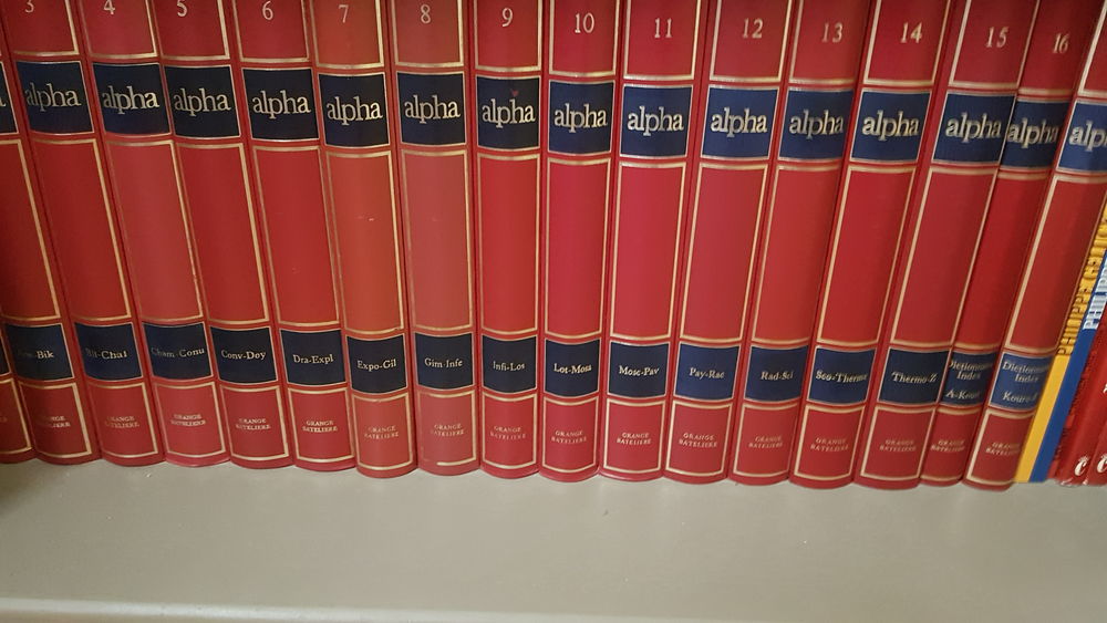 ENCYCLOPEDIE ALPHA Livres et BD