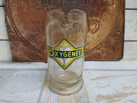 Ancien Pichet L'oxygne Absinthe Verre Publicitaire maill 45 Loches (37)