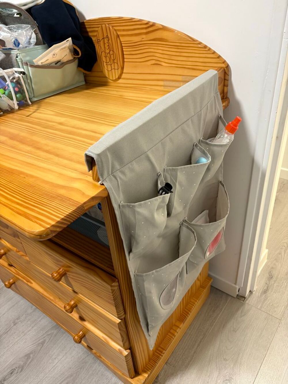 chambre b&eacute;b&eacute; compl&egrave;te bois lit table &agrave; langer Meubles