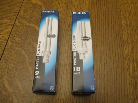 2 lampes ou ampoule master philips 9 et 18 watt 0 M�rignies (59)