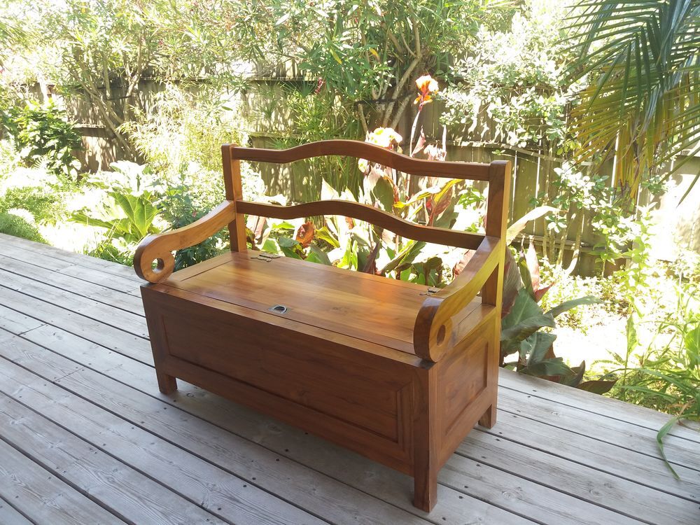 Banquette teck massif Meubles