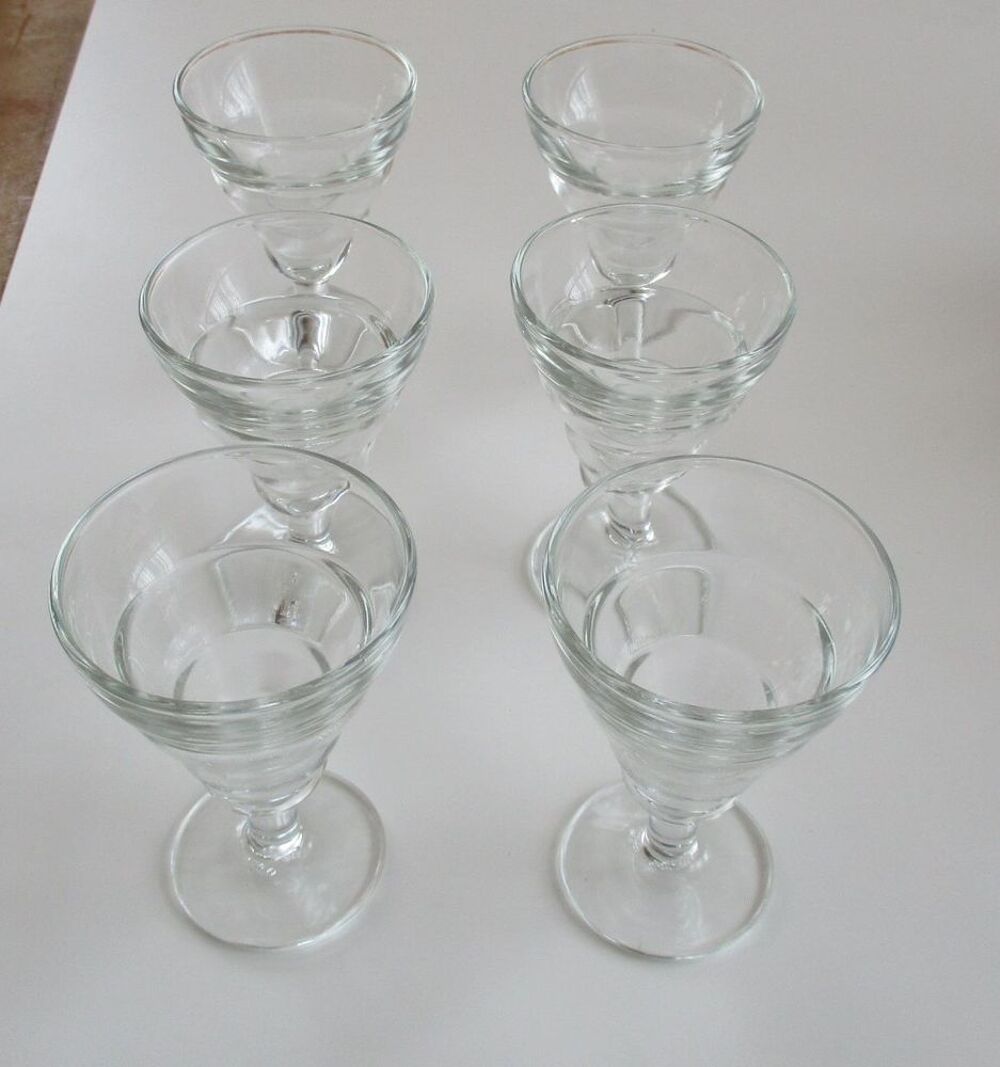 6 Verres de bistrot &agrave; ap&eacute;ritif BVB Décoration