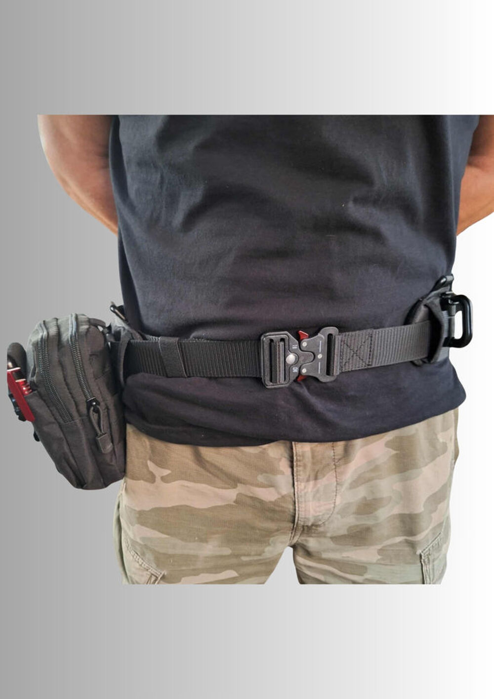 Ceinture tactique + sur-ceinture MOLLE + sacoche + accessoir Vêtements