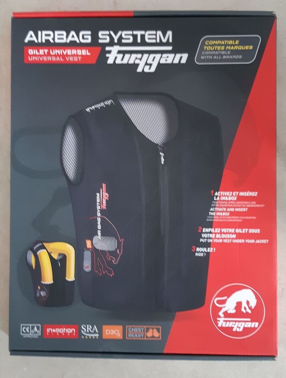 Gilet airbag Furygan In&amp;Motion Vêtements