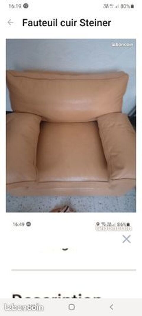 Fauteuil cuir marque steiner 240 N�mes (30)