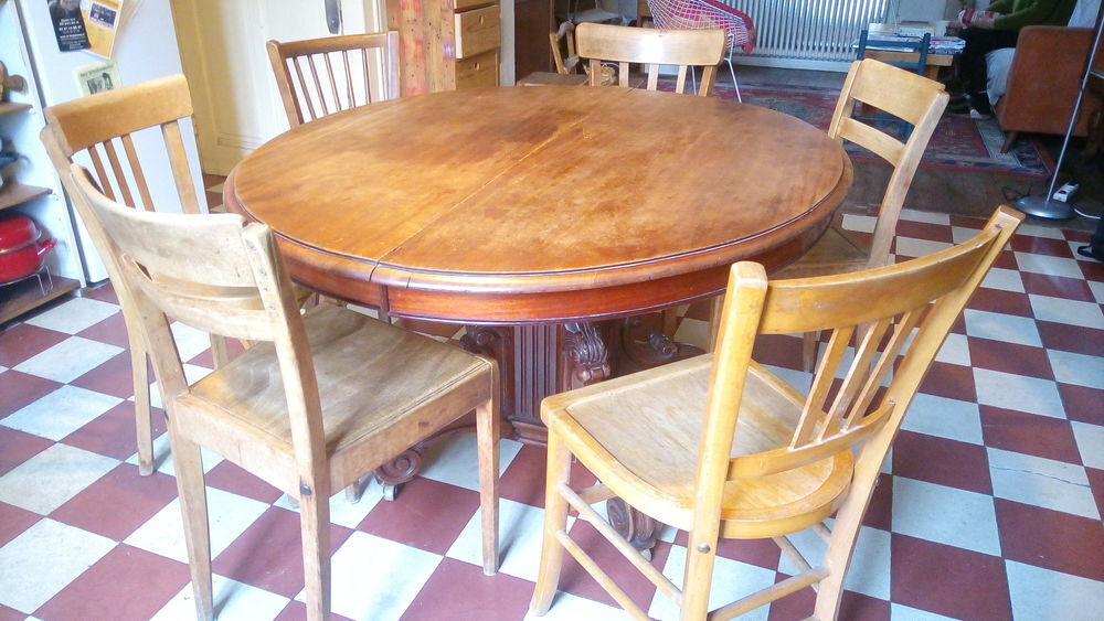 Table ancienne bois massif extensible trois rallonges Meubles