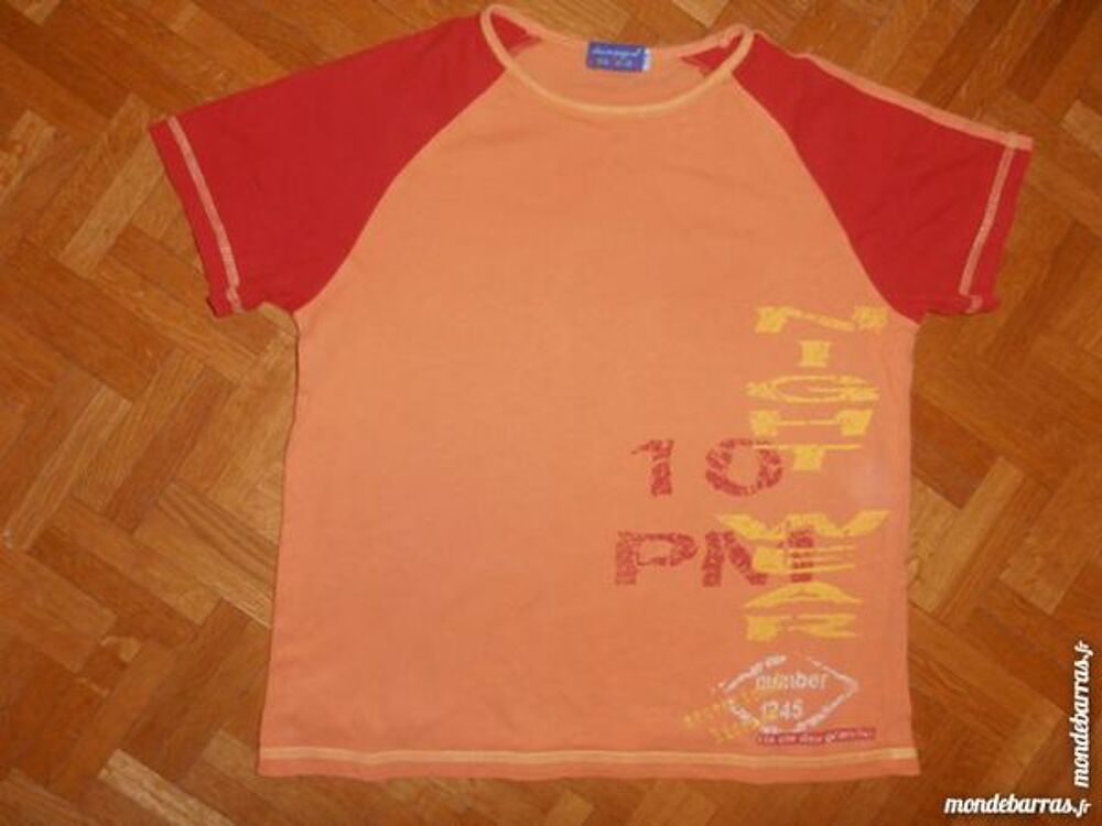 Pyjama orange et rouge (V7) Vtements enfants