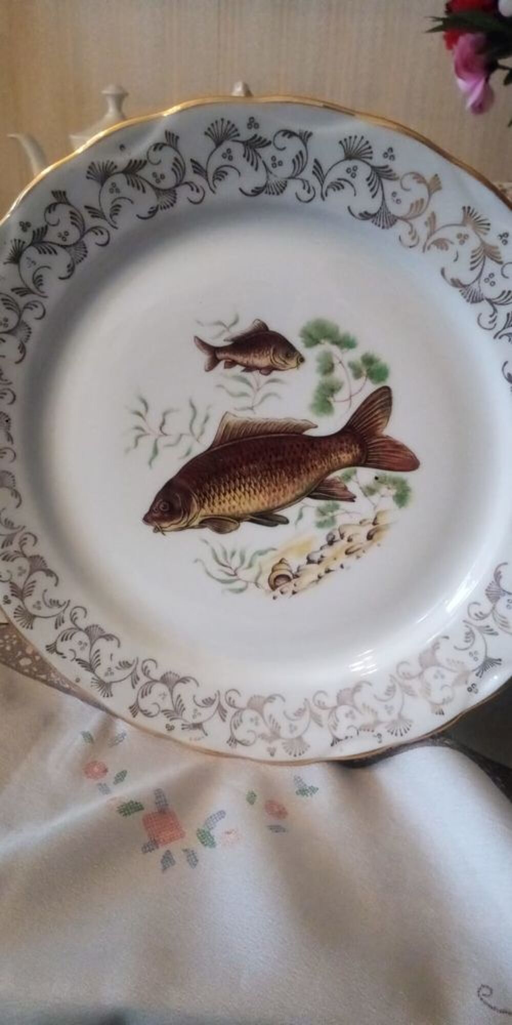 Lot assiette poissons Dcoration