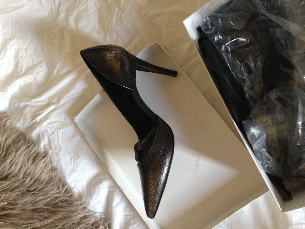 Chaussures &agrave; talons Texto Gris/Noir (Pointure 41) Chaussures
