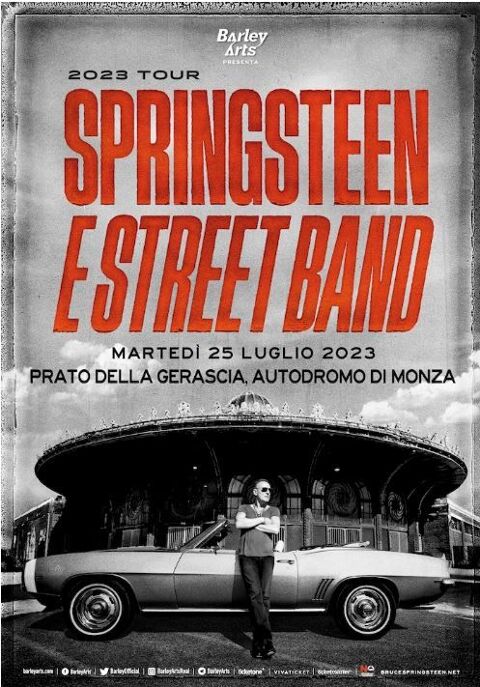 2 places Bruce Springsteen à Monza (Milan) 25 juillet 2023 100 Grenoble (38)