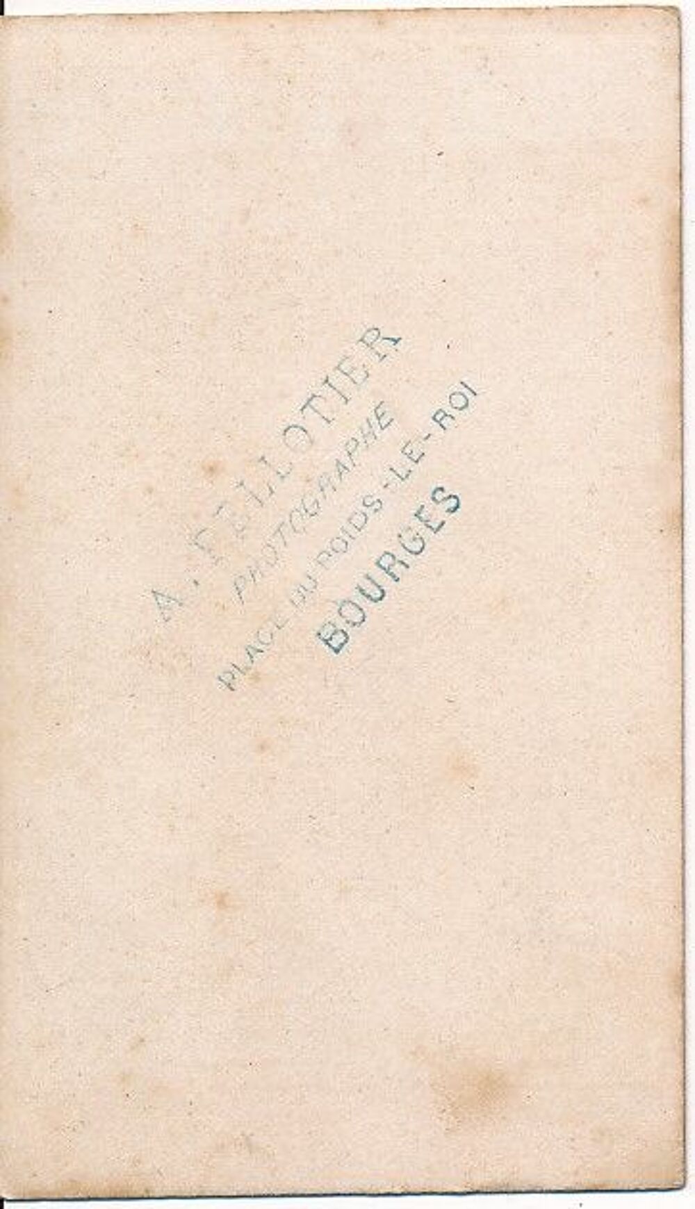 CDV Portrait Religieuse Photographie A. Pellotier &agrave; Bourges 