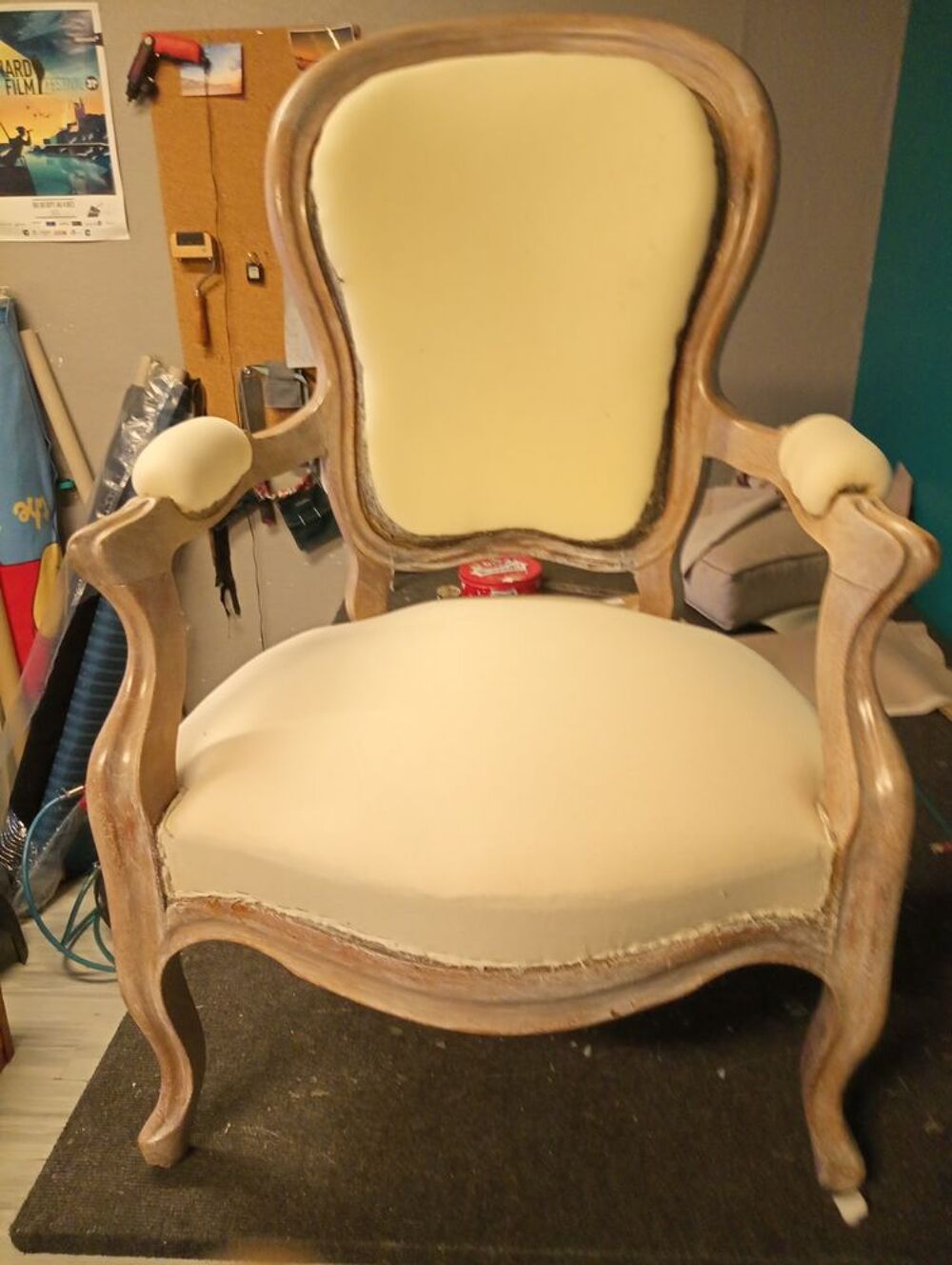 Fauteuil cabriolet restaur&eacute; Meubles