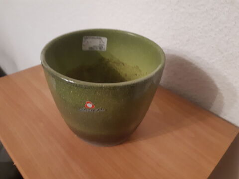 Cache pot ou pot de jardiland diamtre 14cm vert et gris 4 Montbliard (25)