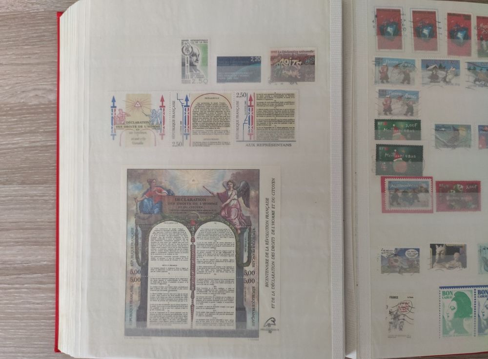 Collection de timbres 